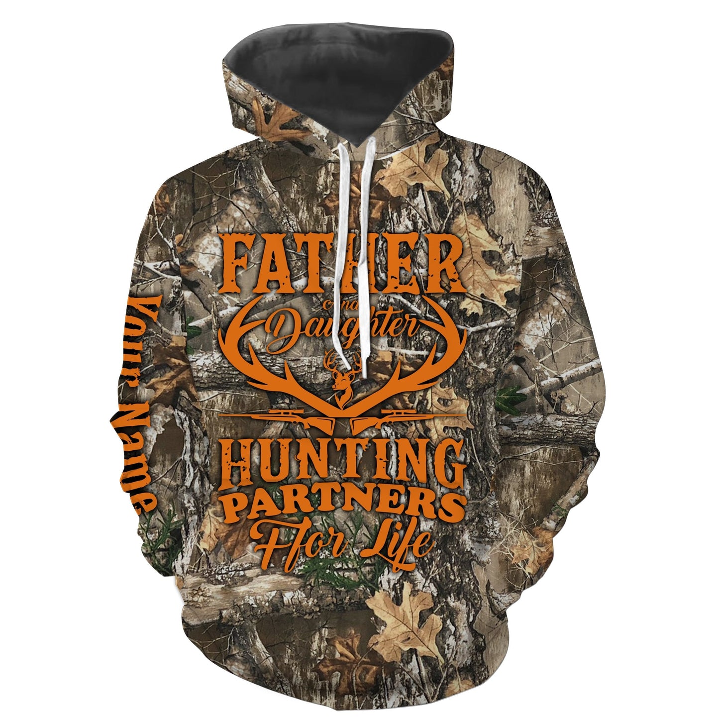 Father And Daughter Hunting Partners For Life Customize Name 3D All Over Print Shirts  Hoodie Hoodie