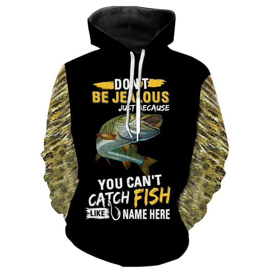 Musky Fishing Scale Customize Name All Over Print Shirts  Hoodie Hoodie