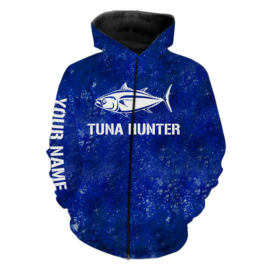 Tuna Fishing Hunter Custom name All over print shirts - personalized fishing gift for men