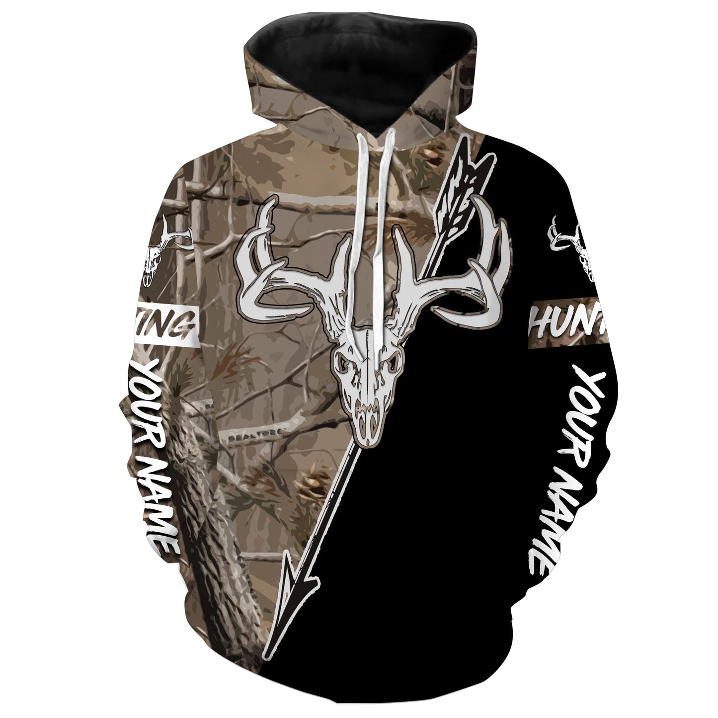 Personalized Bow Hunter Deer Hunting Camo Archery Custom All Over Print Shirts For Men Hoodie Hoodie