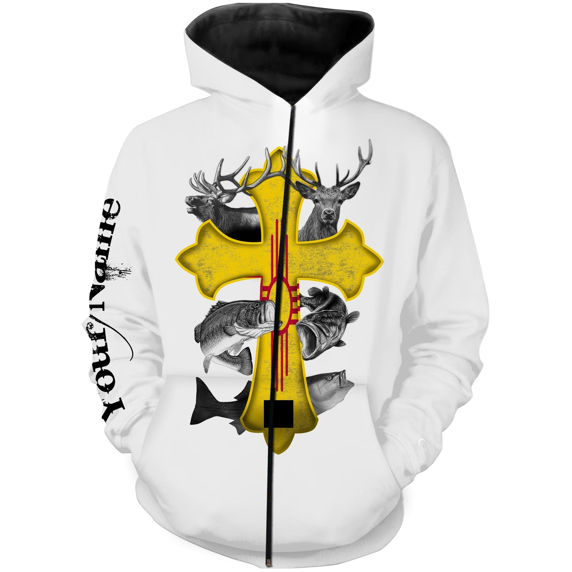 New Mexico Wildlife Elk Deer Hunting Bass Fishing Custom 3D Shirts for men