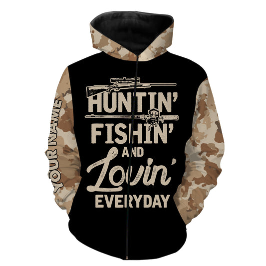 Hunting Fishing Lovin Everyday desert Camo Custom All over print Shirts for men