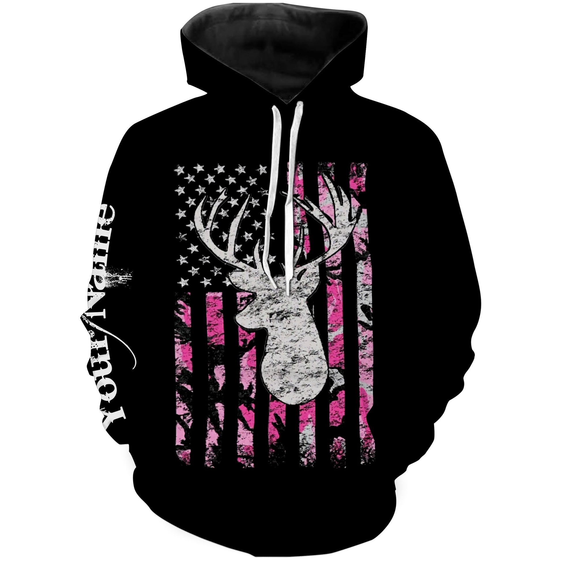 Country girl Deer hunting pink camo Customize All over print shirts - personalized Hunting apparel for girl and women - IPH2146