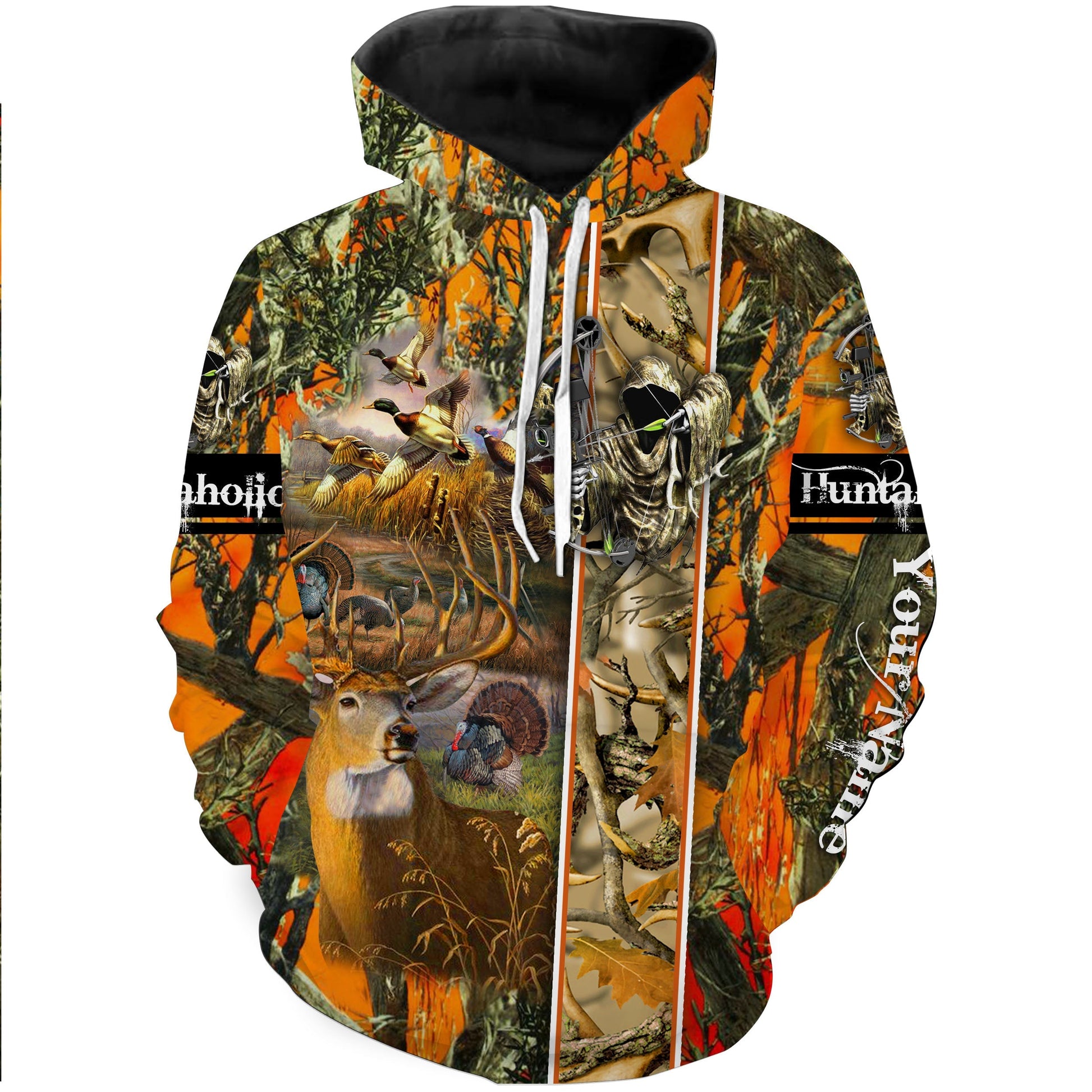 Bow Hunting T Shirt Deer Hunting Customize Name 3D All Over Printed Shirts Nqs960 Hoodie Hoodie