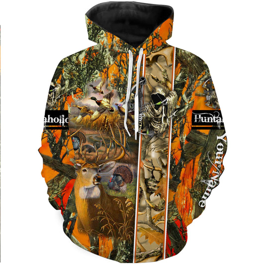 Bow Hunting T Shirt Deer Hunting Customize Name 3D All Over Printed Shirts Nqs960 Hoodie Hoodie