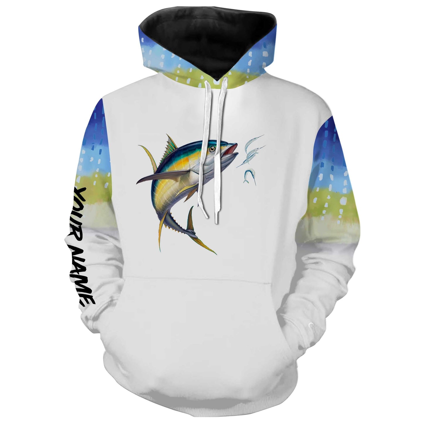 Tuna Fishing 3D All Over print shirts personalized fishing apparel for Adult and kid NQS578 Hoodie