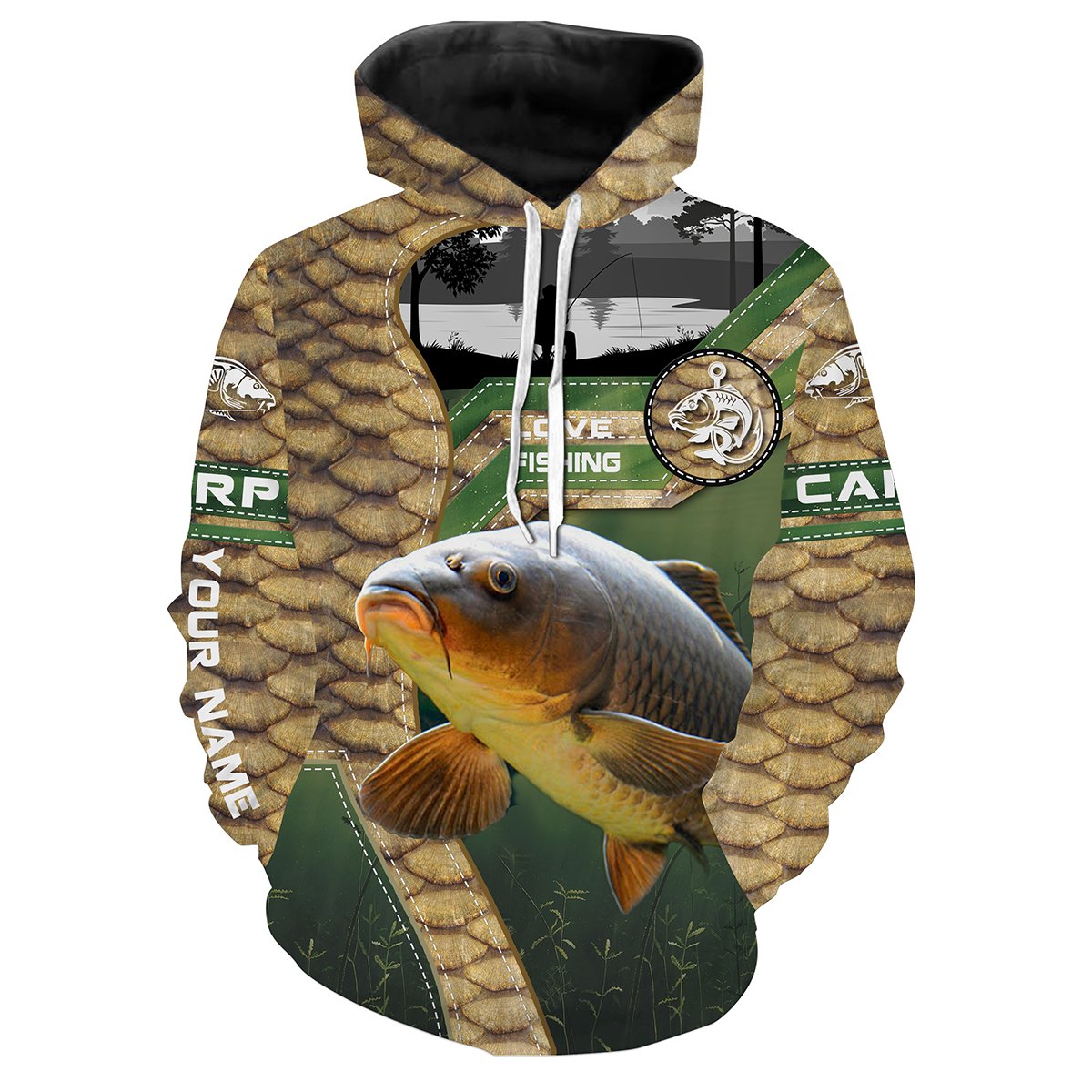 Carp Fishing Custom name All over print shirts - personalized fishing gift for men, women and kid - NQS487