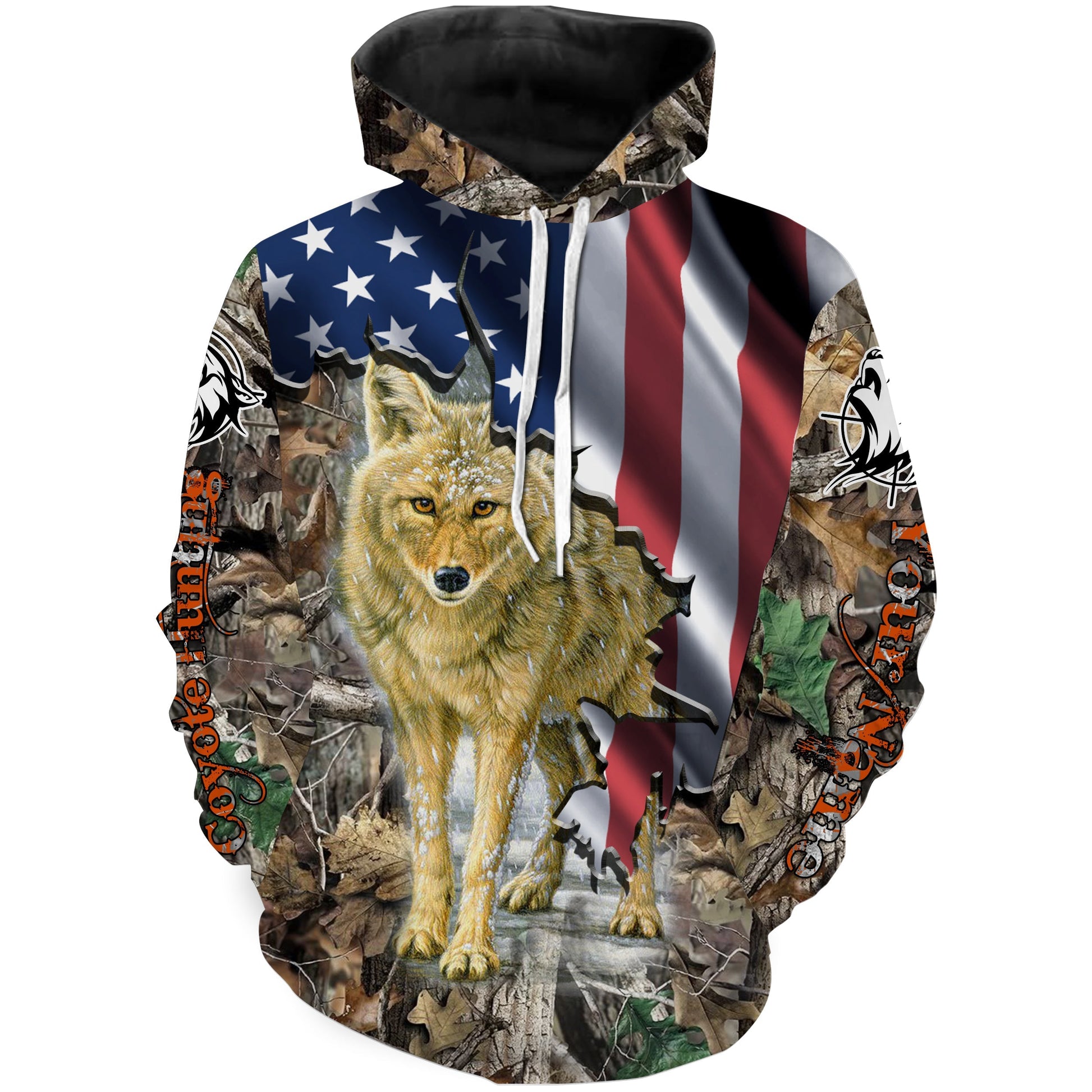 American Coyote hunting predator camouflage Customize Name hunting clothes NQS1042