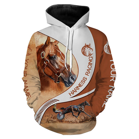 Harness racing custom name horse riding horse shirts, custom horse gift for men, women, kid NQS3995