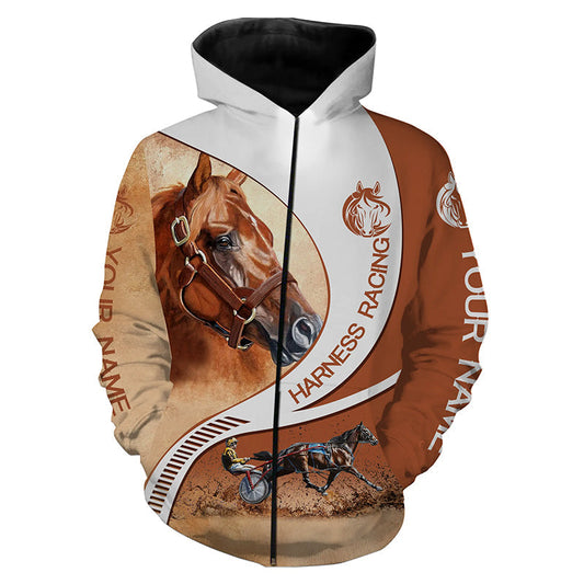 Harness racing custom name horse riding horse shirts, custom horse gift for men, women, kid NQS3995