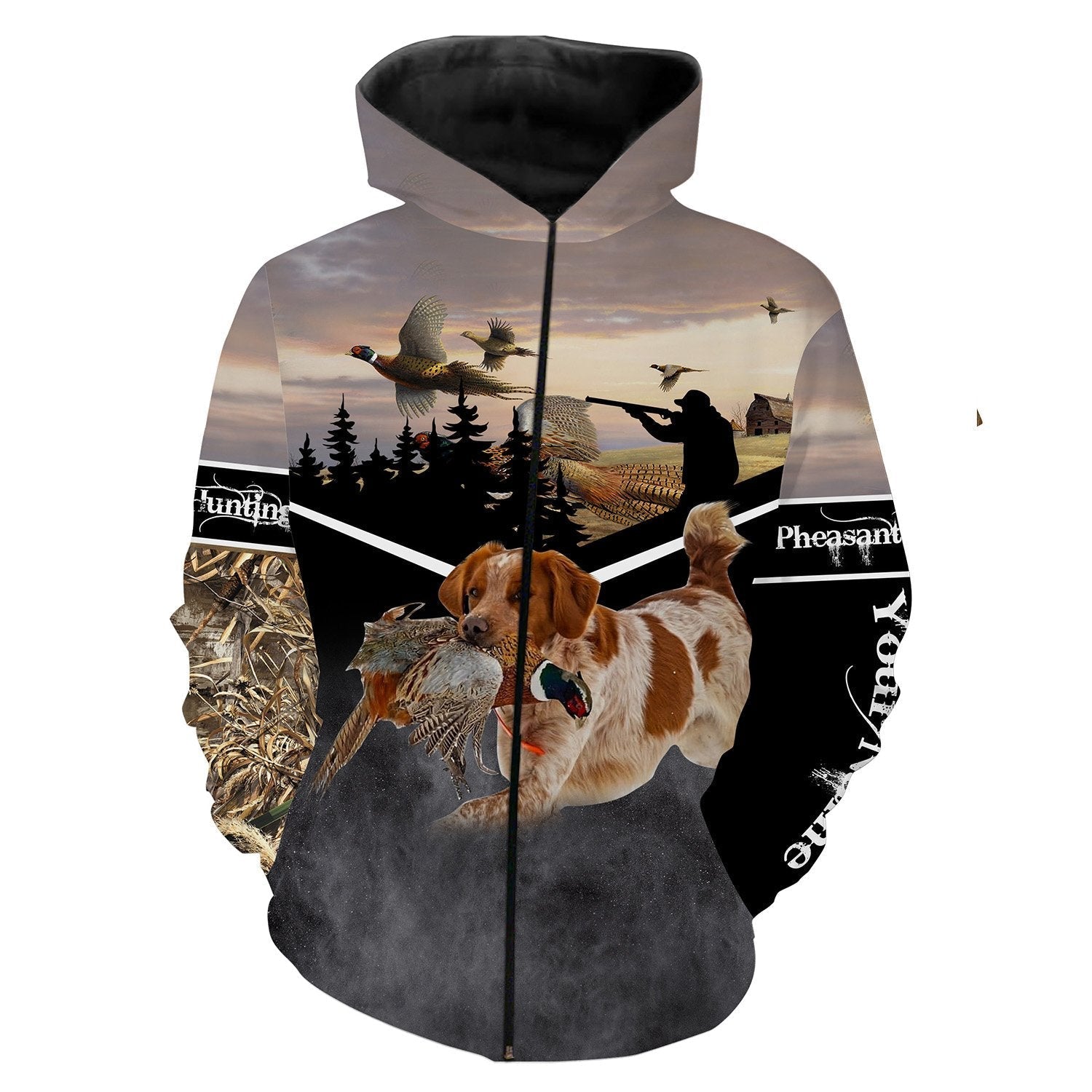 Pheasant hunting dog English Springer Spaniel Custom Name 3D All over print Shirts, Personalized pheasant hunting gifts NQS2557