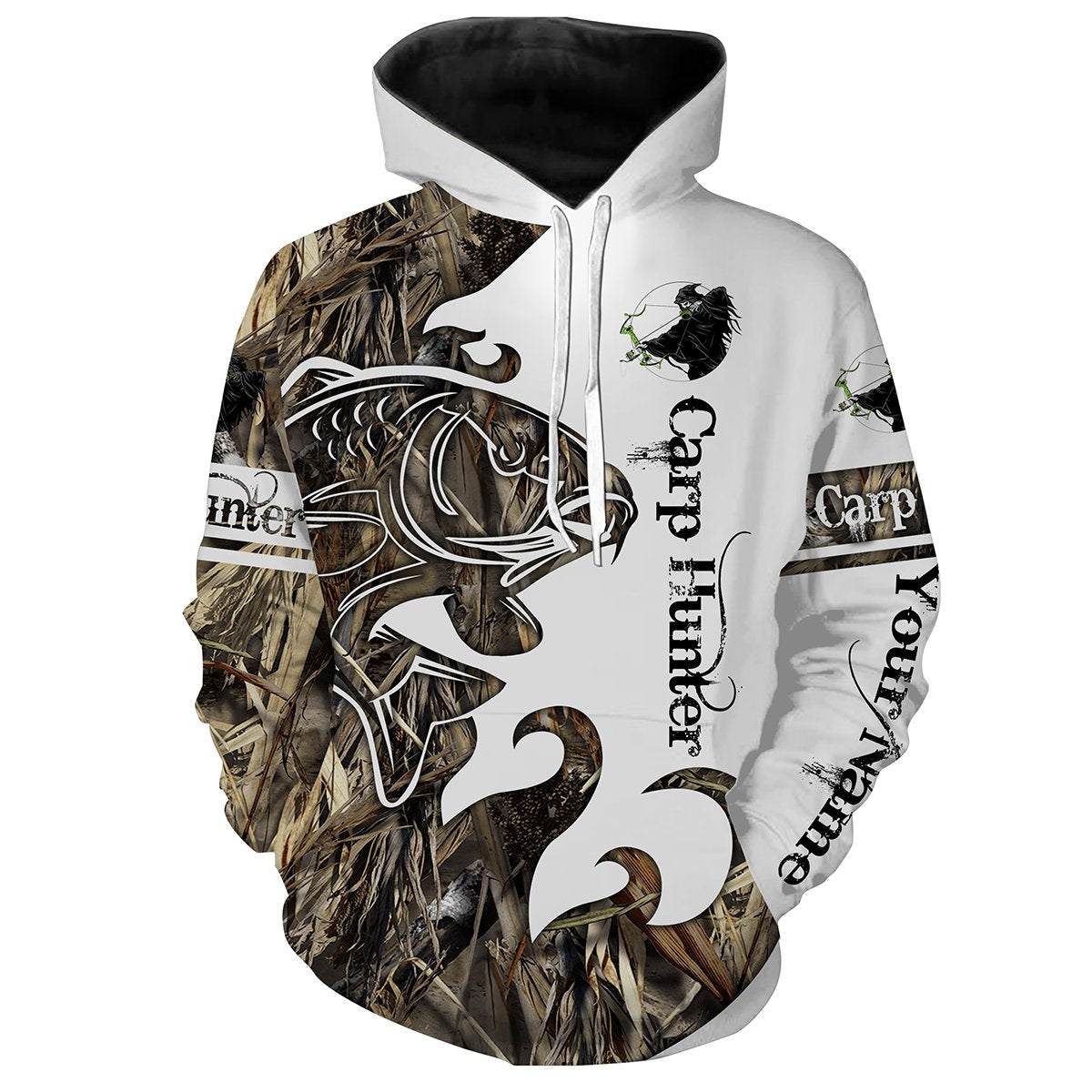 Carp Fishing Customize Name Bow Fishing Shirts For Men And Women Personalized Fishing NQS249 Hoodie