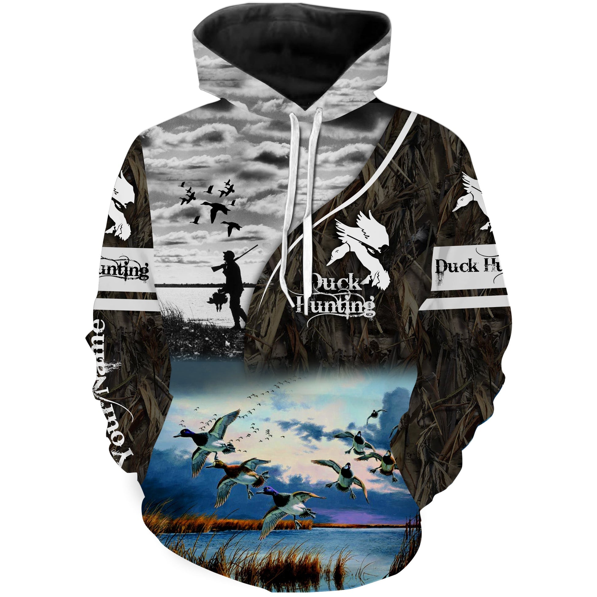 Duck hunting waterfowl camouflage duck hunt Customize Name 3D All Over Printed Shirts NQS1073