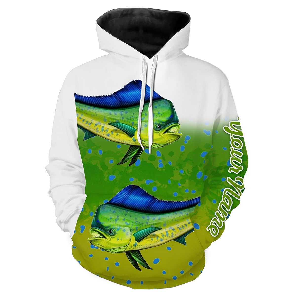 Mahi-mahi Fishing Customize Name 3D All Over Printed Shirts For Adult And Kid Personalized Fishing Gift NQS261 Hoodie