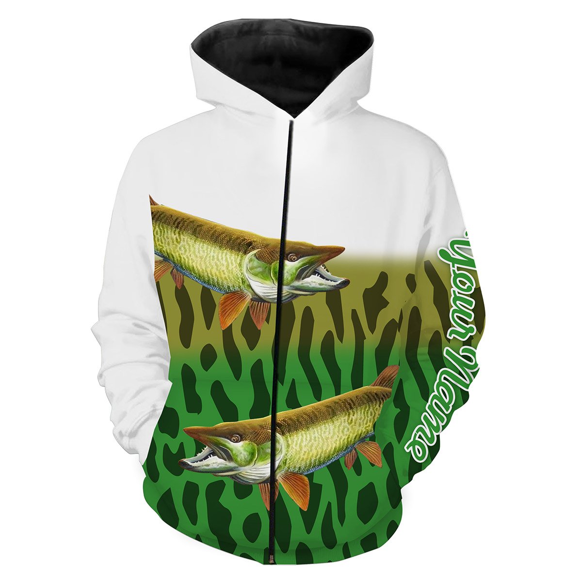 Musky Fishing Customize Name 3D All Over Printed Shirts For Adult And Kid Personalized Fishing Gift NQS263