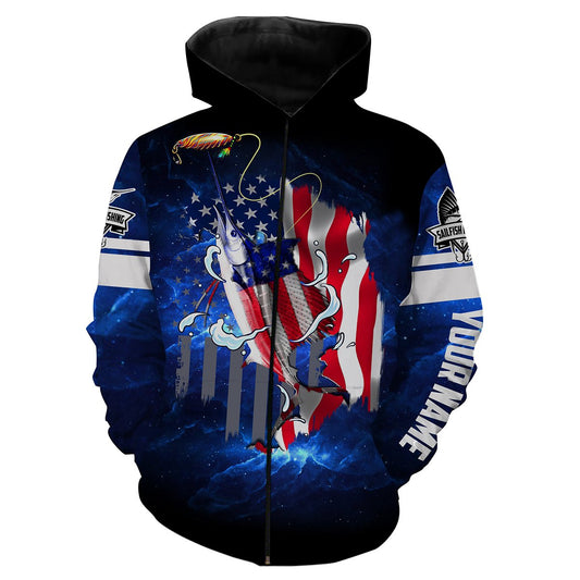 Sailfish Fishing 3D American Flag Patriot Customize name All over print shirts - personalized fishing gift for men and women and Kid - NQS431