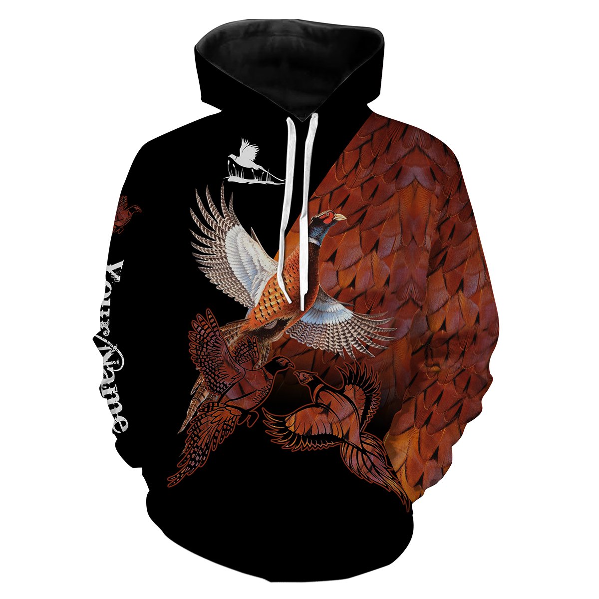 Pheasant hunting upland bird hunter Custom Name 3D All over print Shirts, Personalized pheasant hunting birds gifts NQS2611