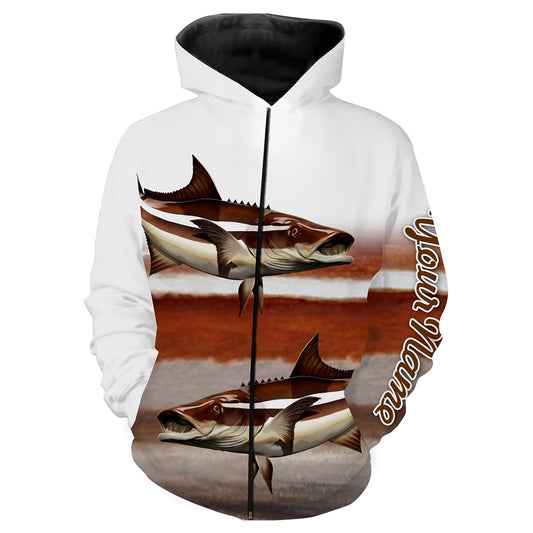 Cobia Fishing Customize Name 3D All Over Printed Shirts For Adult And Kid Personalized Fishing Gift NQS277