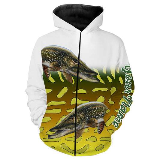 Northern Pike Fishing Customize Name 3D All Over Printed Shirts For Adult And Kid Personalized Fishing Gift NQS278