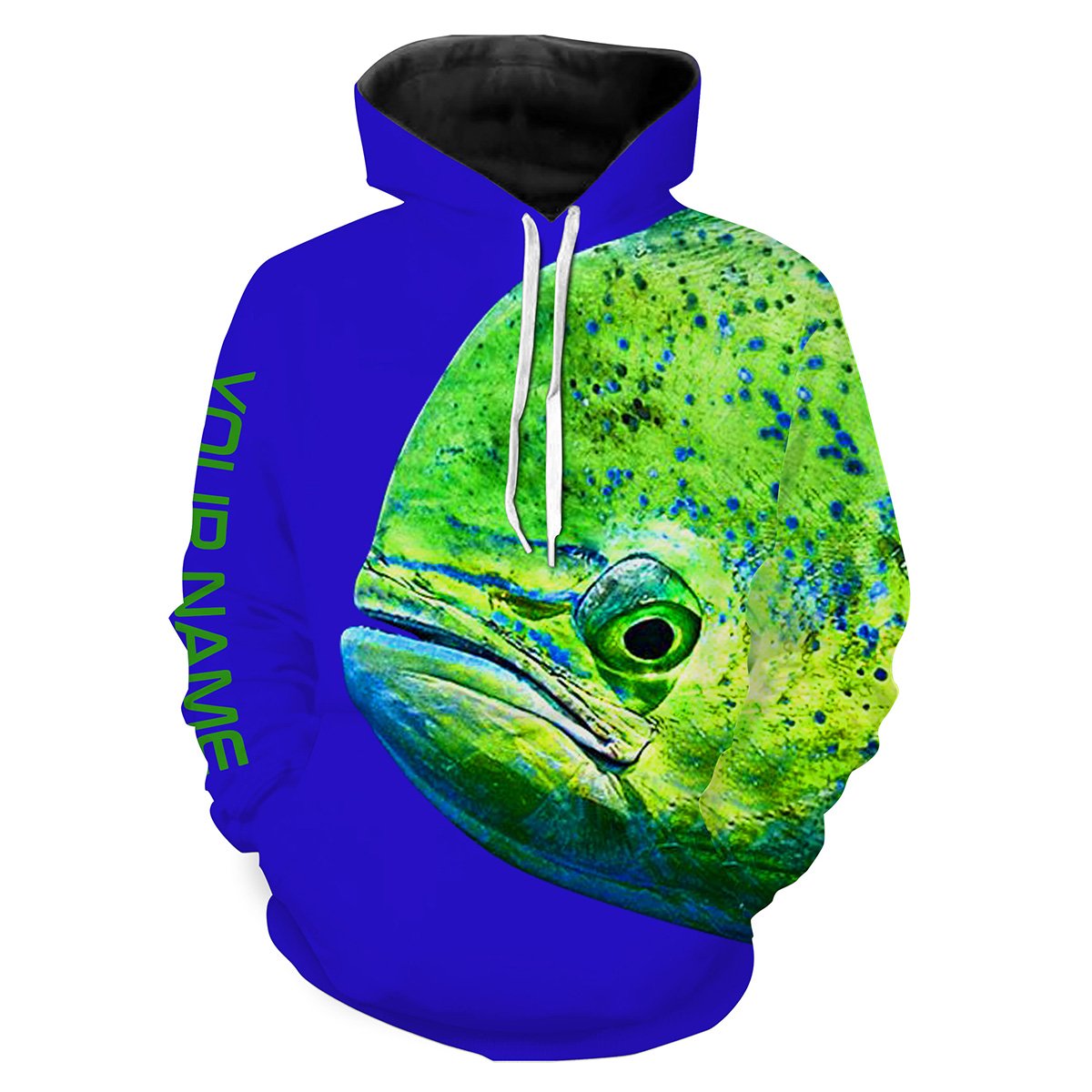 Mahi mahi Fishing Saltwater Blue Ocean All Over print shirts personalized fishing Gift NQS573 Hoodie