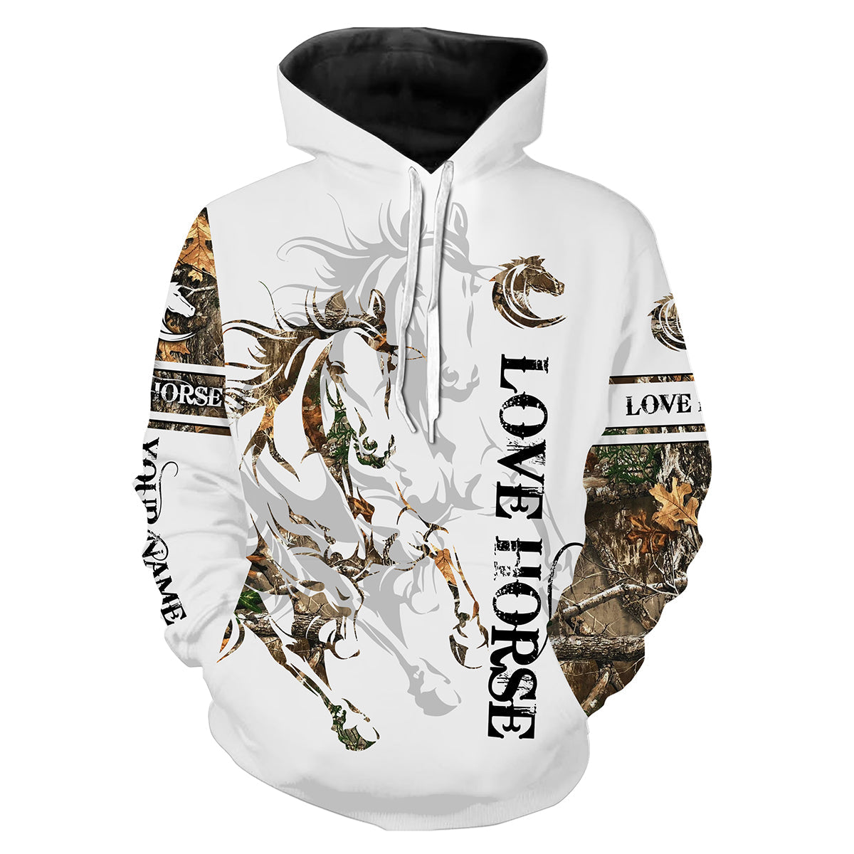 Love Horse Tattoo Camo Customize Name 3D All Over Printed Shirts Personalized Gifts For Horse Lovers Nqs2367 Hoodie Hoodie