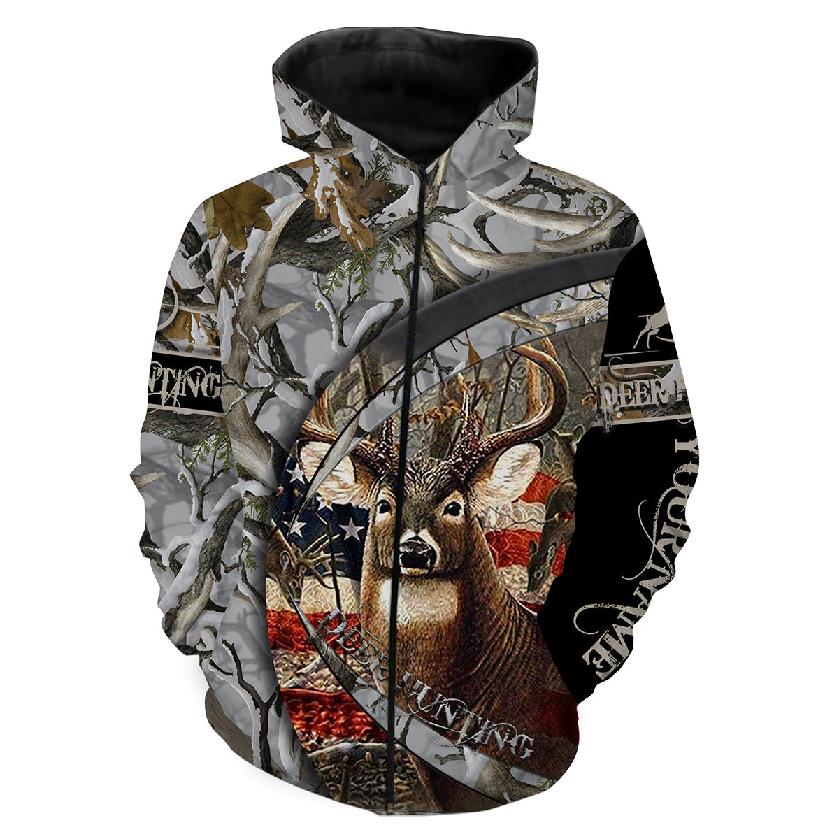 American deer hunting games Customize Name 3D All Over Printed Shirts plus size NQS1004