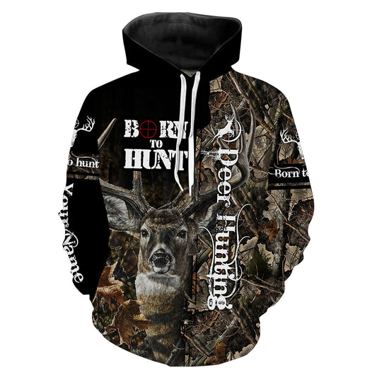 Born to Hunt Deer hunting camo hunting clothes Customize Name 3D All Over Printed Shirts