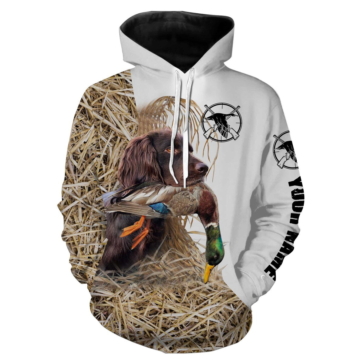 Mallard Duck Hunting Boykin Spaniel Camo Waterfowl Custom Name hunting shirts duck hunting apparel NQS3775