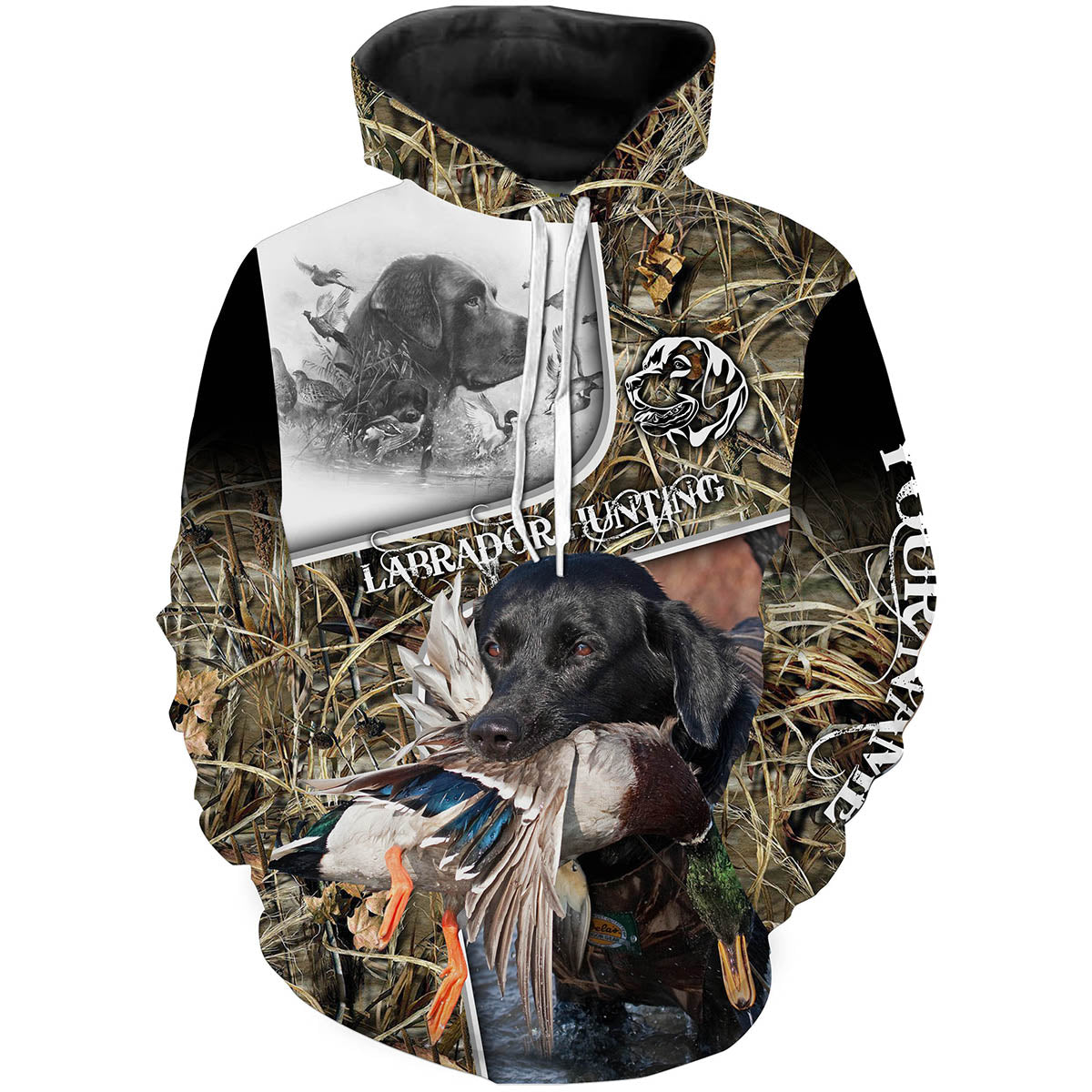 Best hunting Dog Labrador retriever duck hunting Customize name 3D All over print shirts waterfowl camo NQS1699