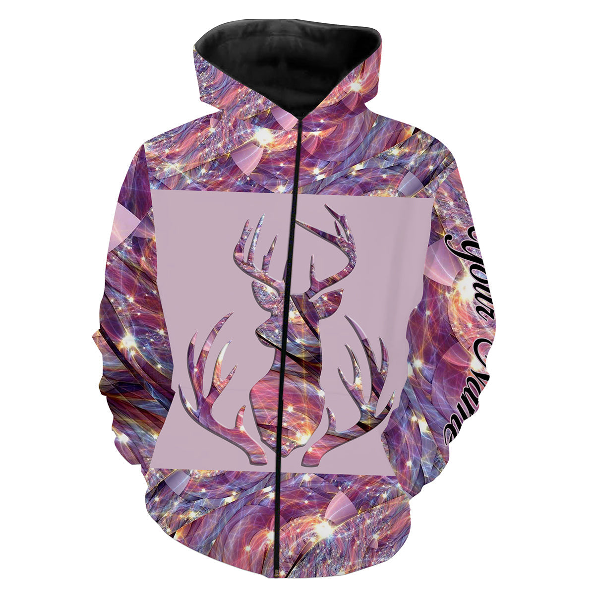 Country girl Deer Hunting deer skull pink stone Customize Name 3D All Over Printed Shirts NQS1373