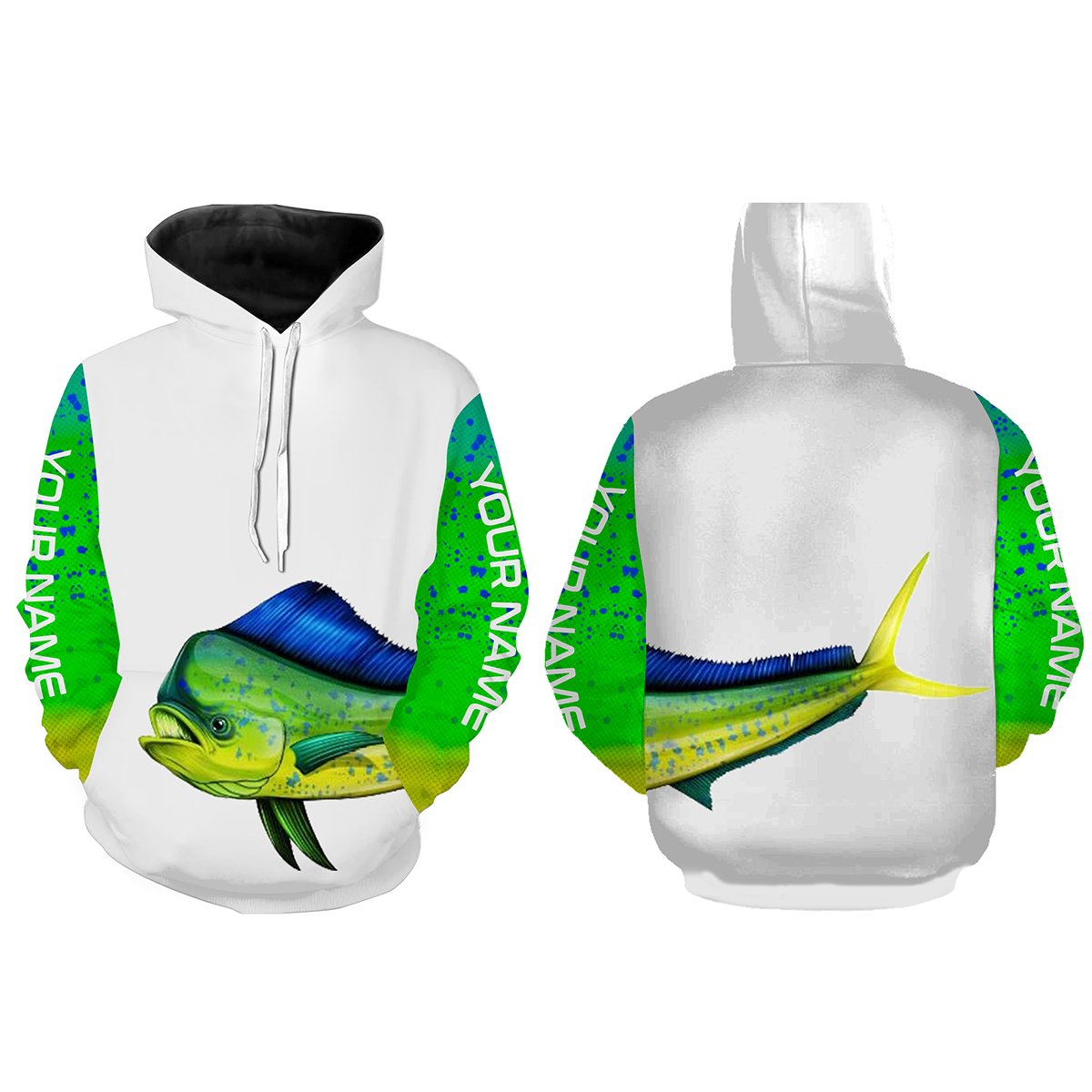 Mahi-mahi fishing Customize Name All Over Printed Shirts For Men And Women Personalized Fishing Gift NQS242