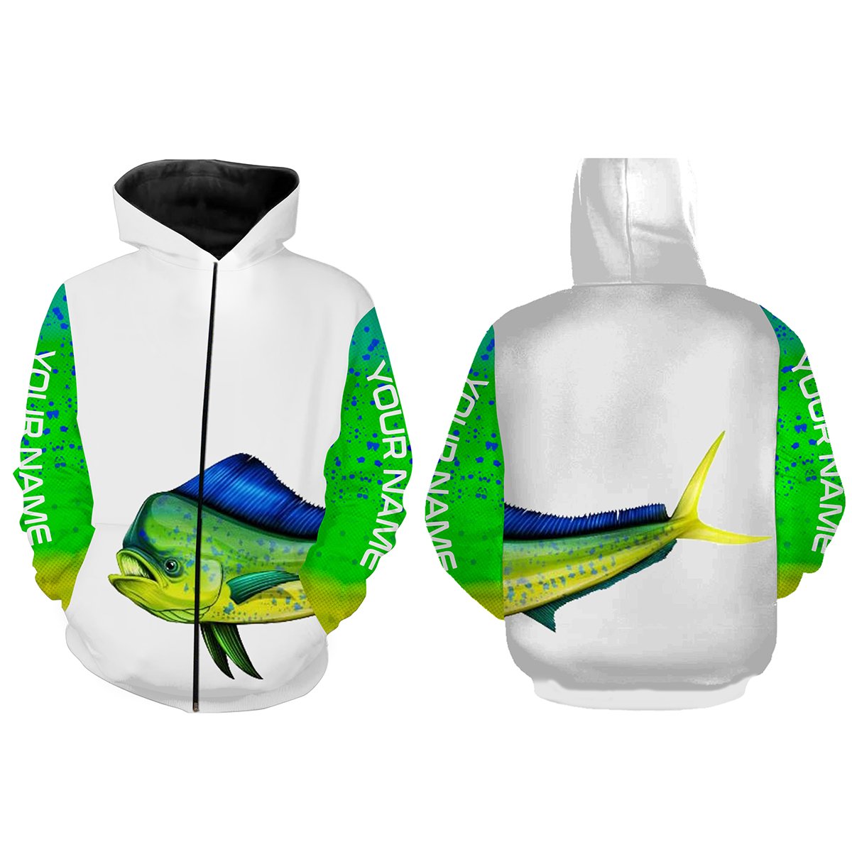 Mahi-mahi fishing Customize Name All Over Printed Shirts For Men And Women Personalized Fishing Gift NQS242