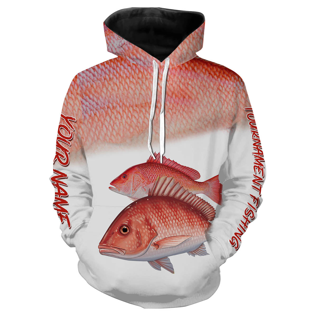 Red Snapper tournament fishing customize name all over print shirts personalized gift NQS188 Hoodie