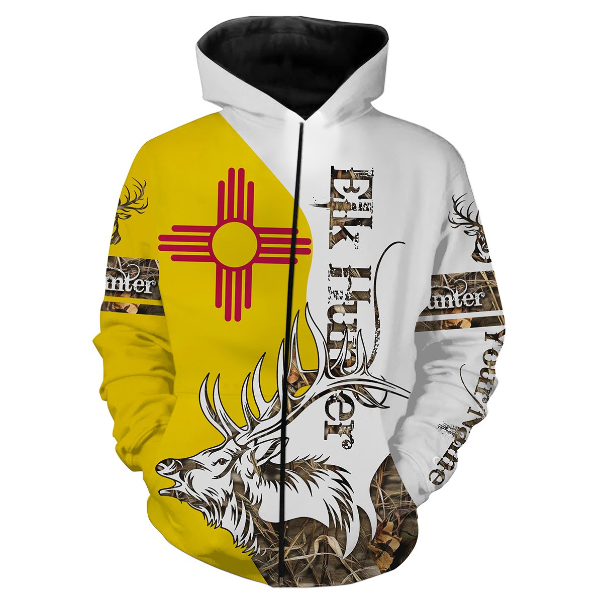 New Mexico NM Elk Hunting Customize Name 3D All Over Printed Shirts Personalized Gift For Hunter NQS410