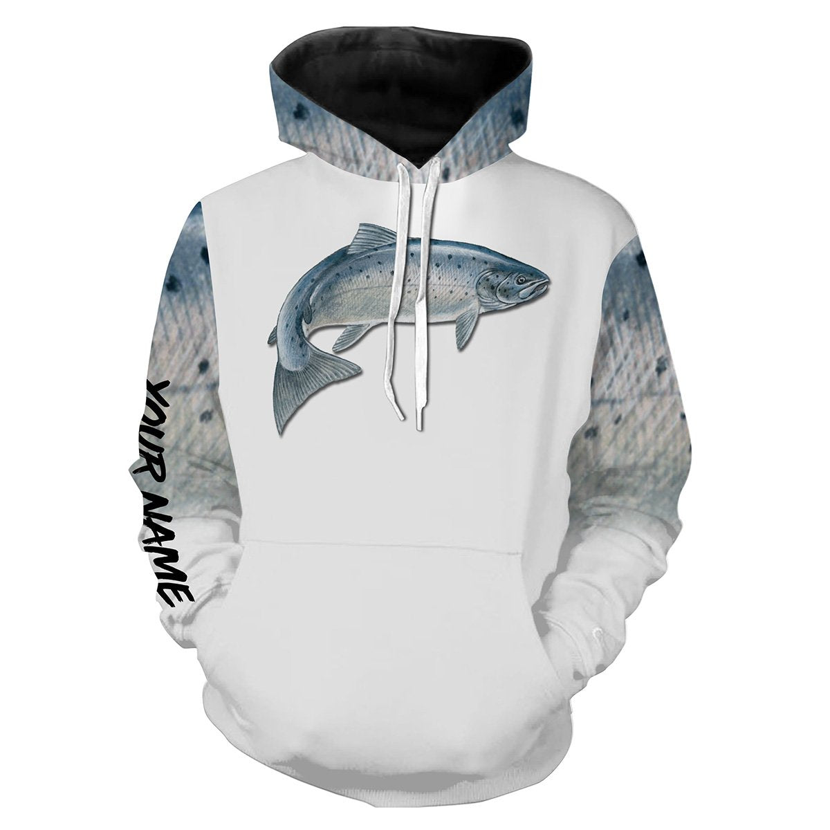 Chinook Salmon ( King Salmon) Fishing 3D All Over print shirts personalized fishing apparel for Adult and kid NQS577