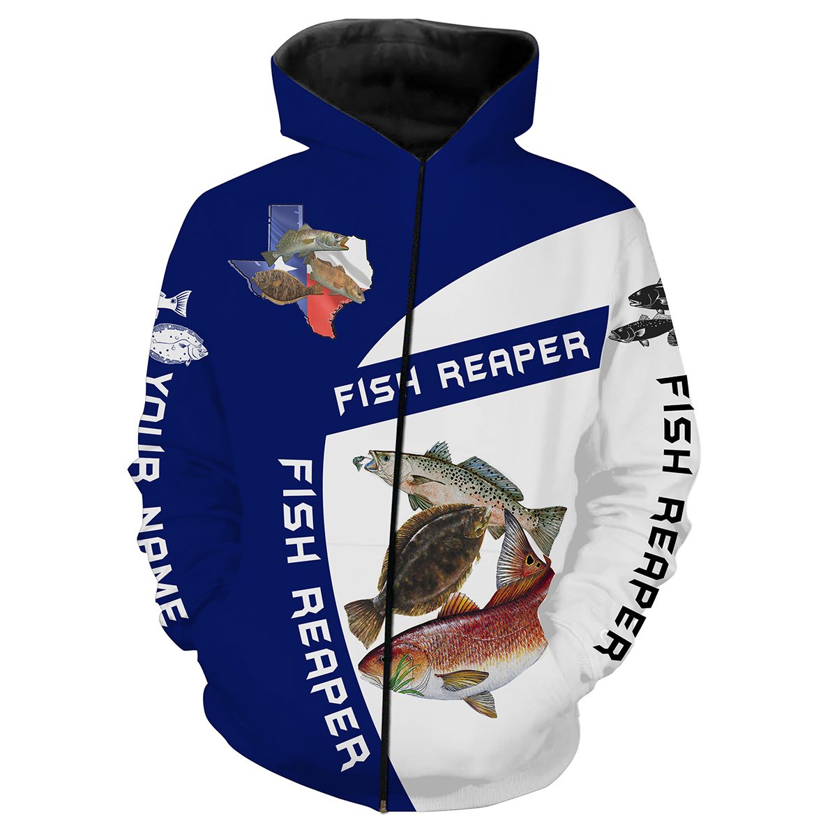 Texas Slam Redfish Zip up hoodie