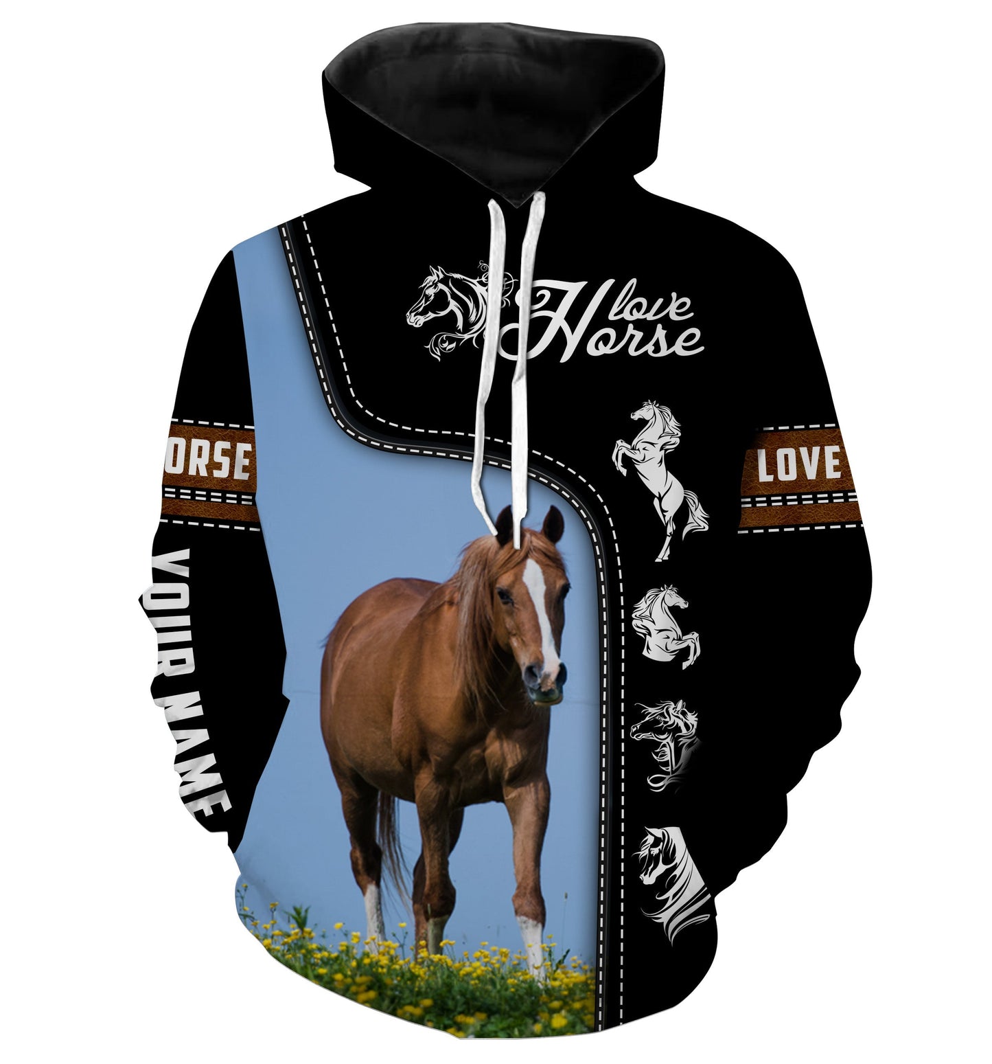 Cute horse Thoroughbreds love horses custom name horse shirts, horse gifts NQS1149