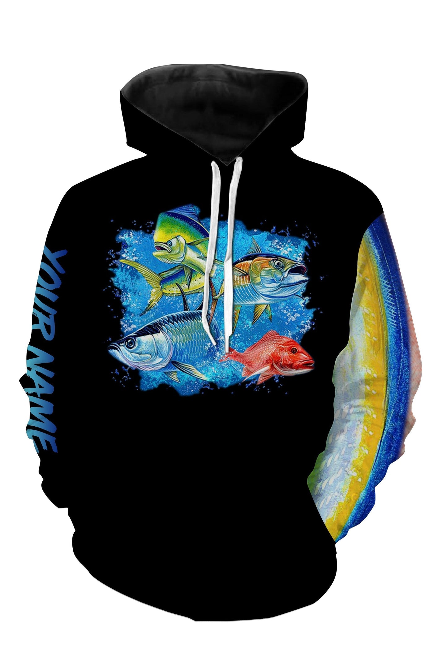 Grand Slam Saltwater Fish Customize Name 3D All Over Printed Shirts Black Version  Hoodie Hoodie