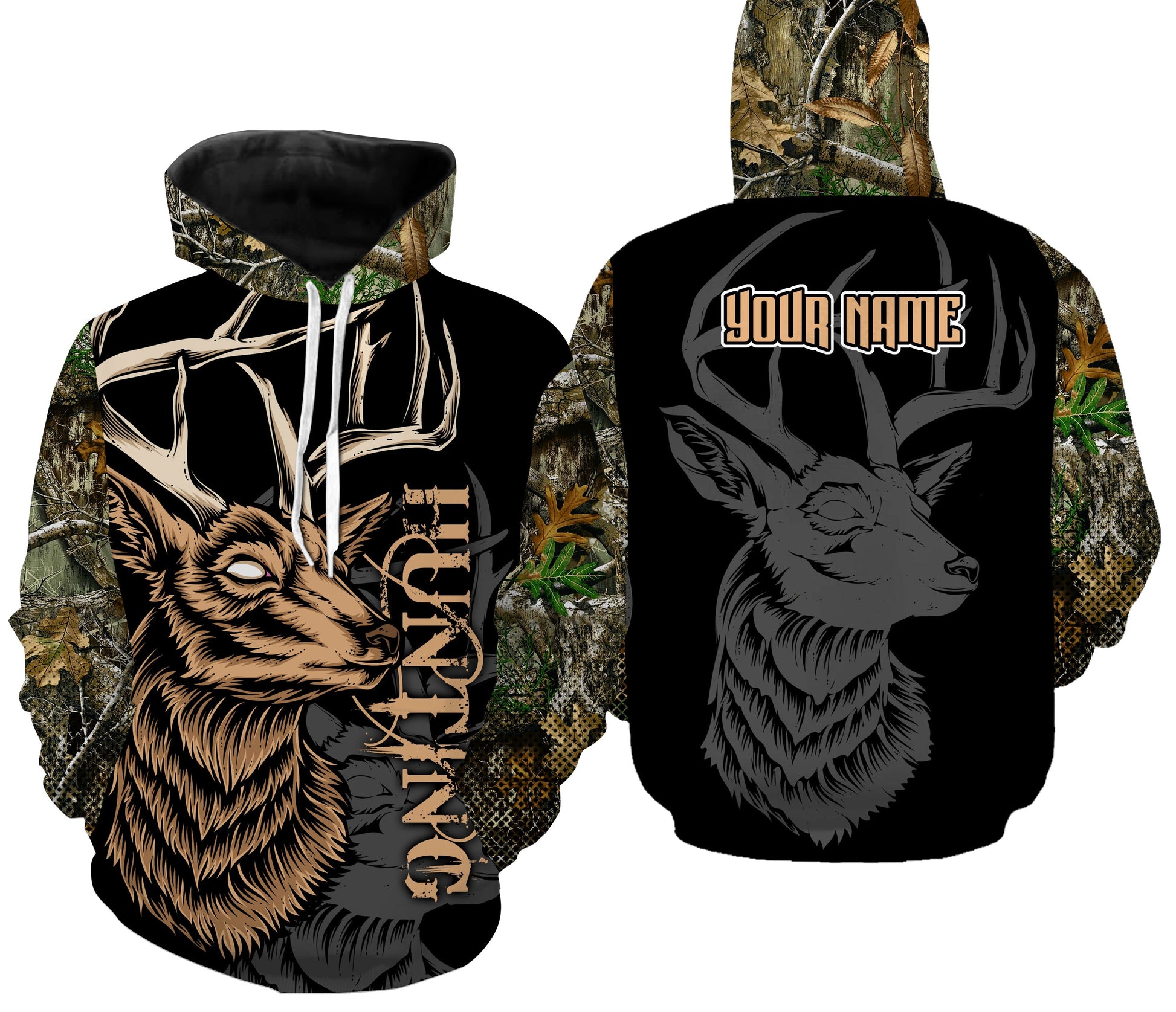 Deer hunting Custom Name 3D All over print shirts NQS751