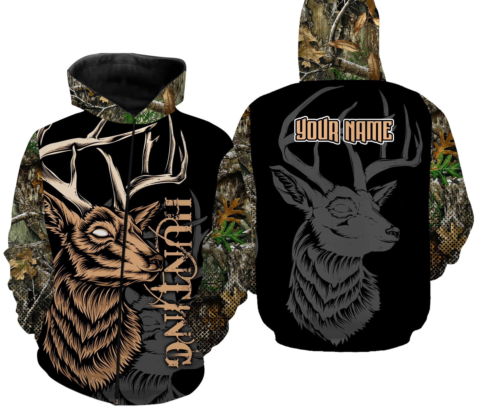 Deer hunting Custom Name 3D All over print shirts NQS751