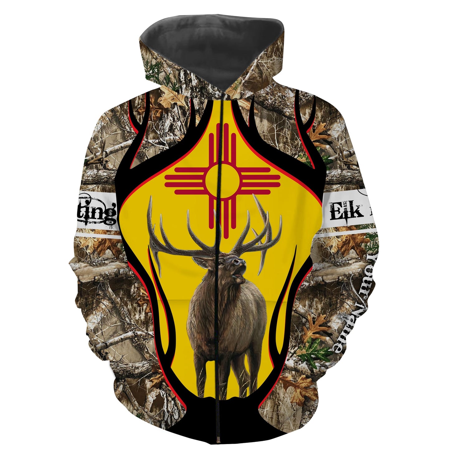 New Mexico elk hunting tree Camo Customize Name 3D All Over Printed Shirts Personalized Hunting gift NQS1734