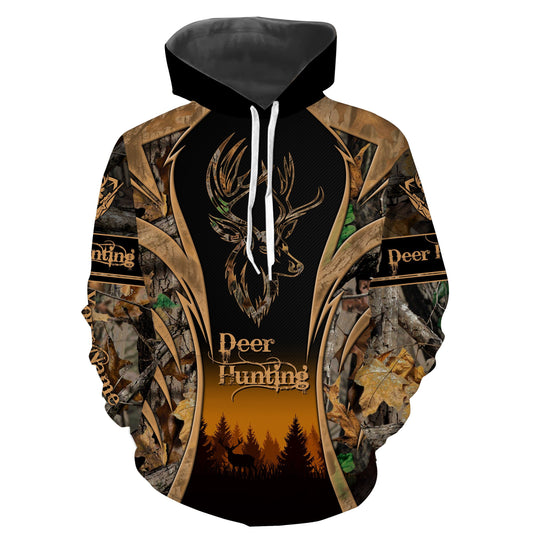 Deer hunter tattoo camouflage Customized name 3D All over printed hunting shirts, deer hunting clothes NQS3699