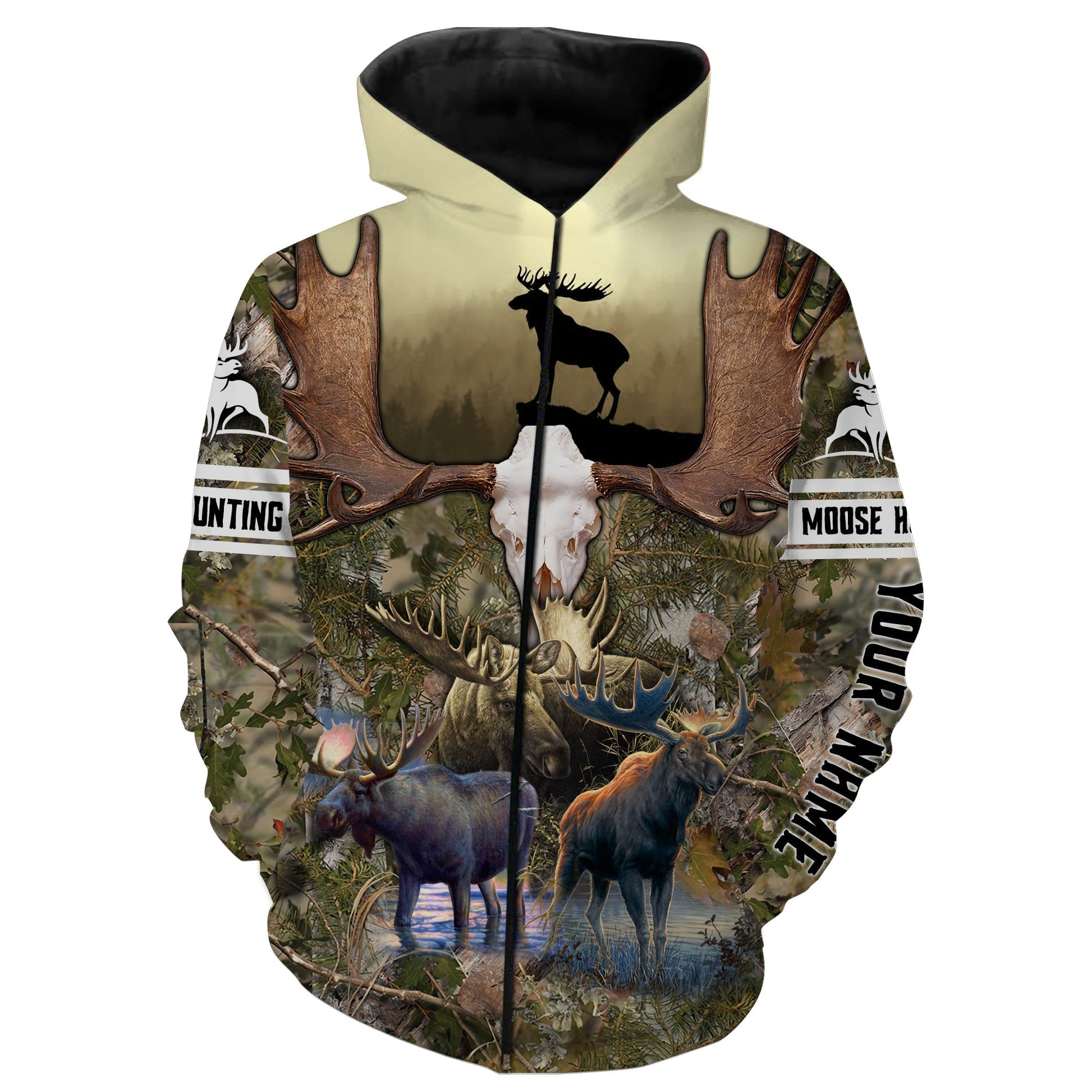 Moose hunting 3d camouflage shirts buck animal- personalized hunting shirts NQSD33