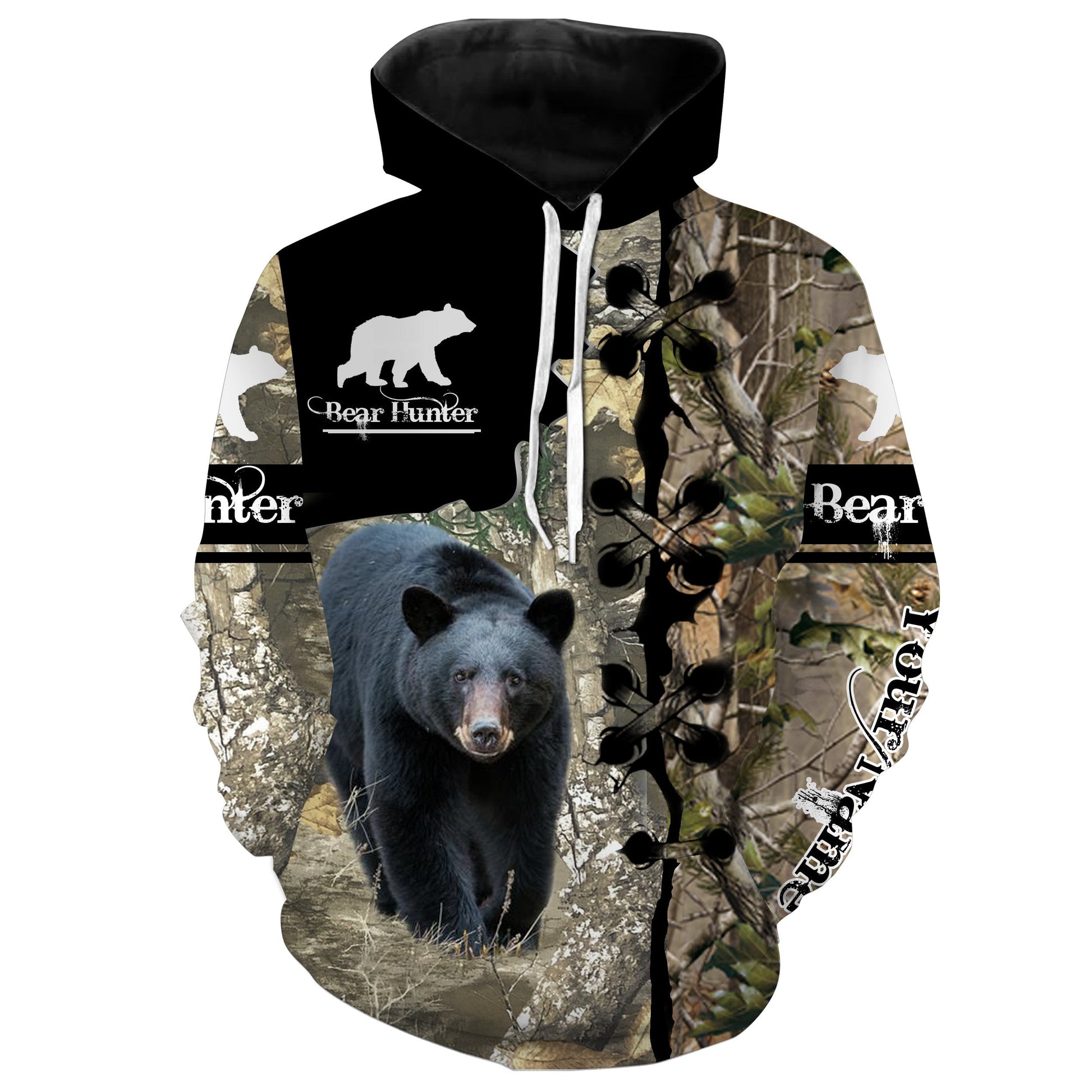 Bear hunting Custom Name 3D All over print Shirts Hoodie