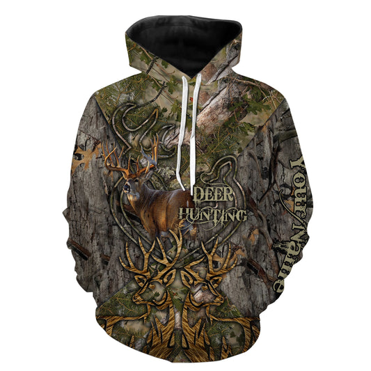 Best Deer Hunting Rifle Bow Hunting Deer Skull 3D Camo Shirts Hoodie Hoodie