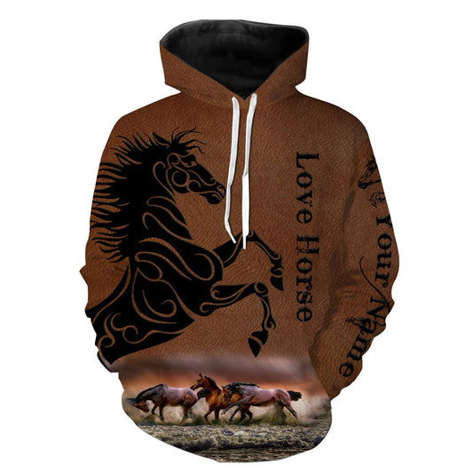 Beautiful horse 3d camo shirts personalized love horse shirt for girls, horse gifts NQSD10