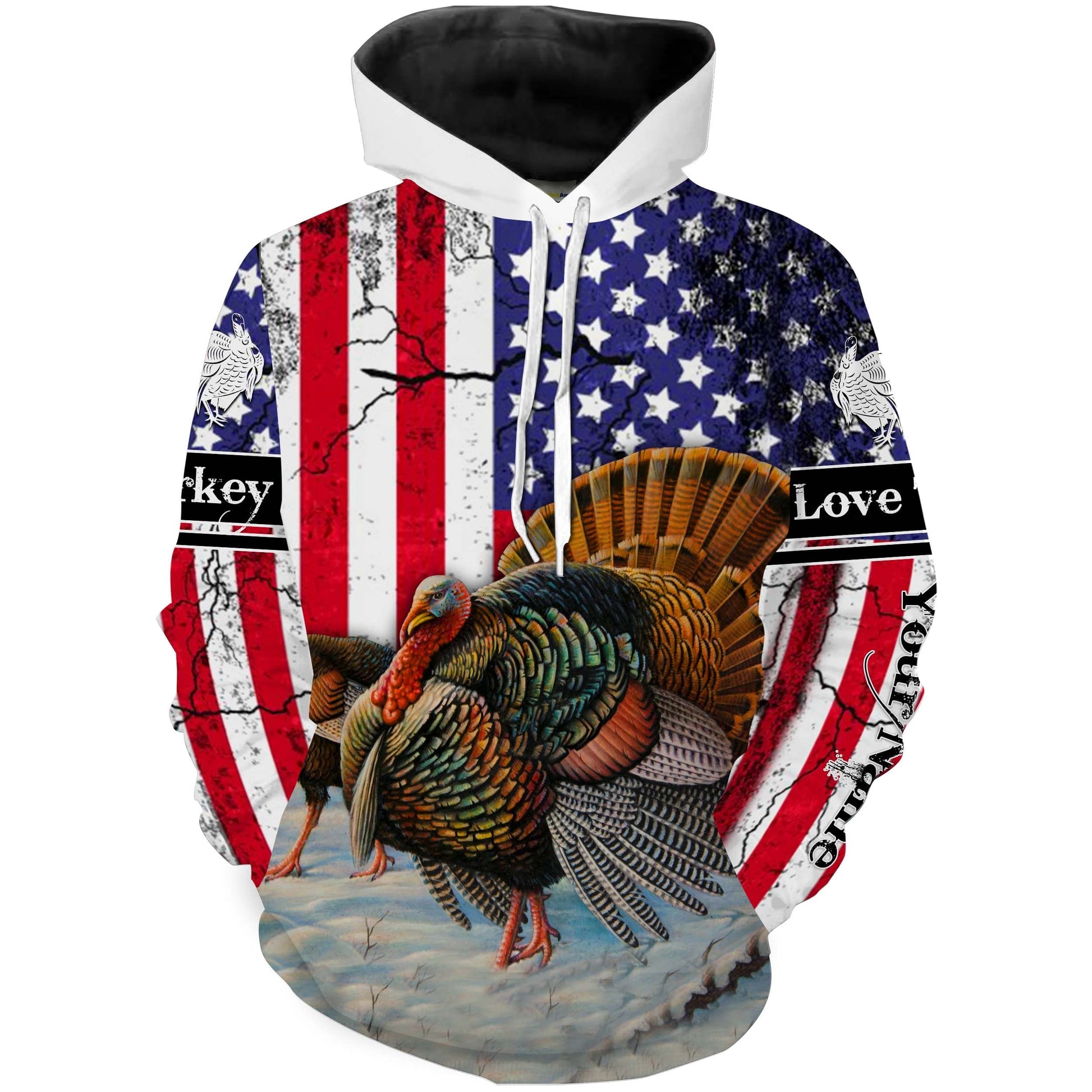 Turkey hunting American flag patriotic