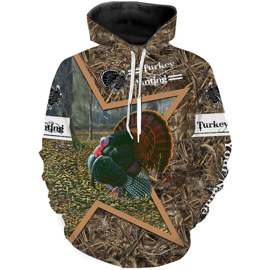 Personalized Turkey Hunting full printing T-Shirt