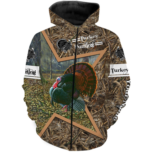 Personalized Turkey Hunting full printing T-Shirt