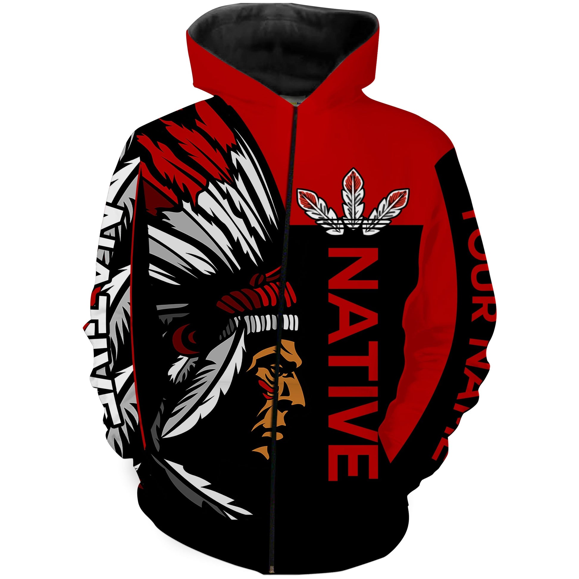 Customize Native American men red tattoo 3D All over print Shirt Indigenous Gifts Apparel